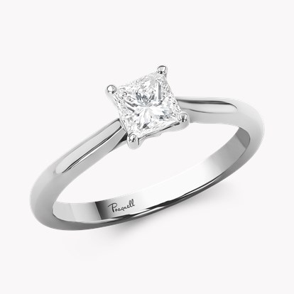 Gaia 0.50ct Princess Cut Diamond Ring in Platinum