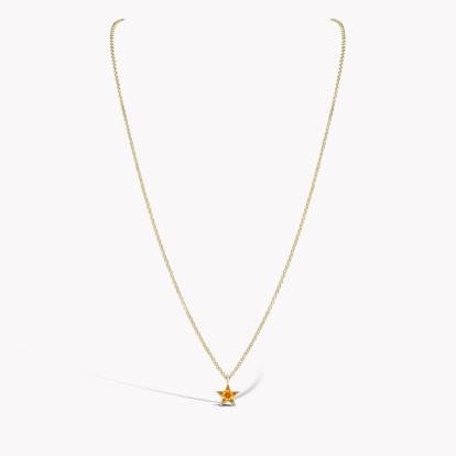 RockStar Orange Sapphire Pendant