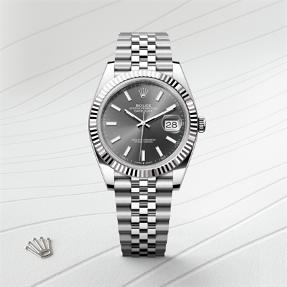 Datejust 41, Oyster, 41 mm, Oystersteel and white gold watch
