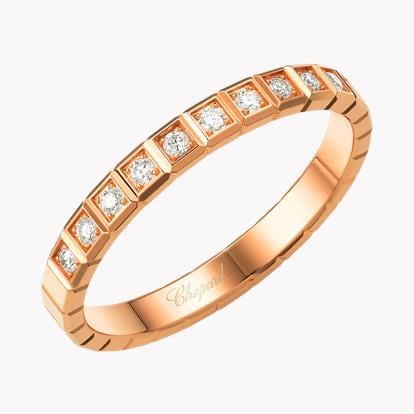 Chopard Ice Cube Diamond Ring 0.11ct in 18ct Rose Gold