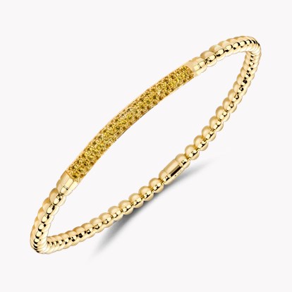 Bohemia 0.56ct Yellow Sapphire Expandable Bangle