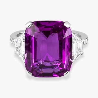 Masterpiece 10.11ct Madagascan Sapphire and Diamond Ring