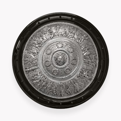 Victorian Silver Plated Electrotype Copy of Sigman Shield Elkington & Company, c.1880