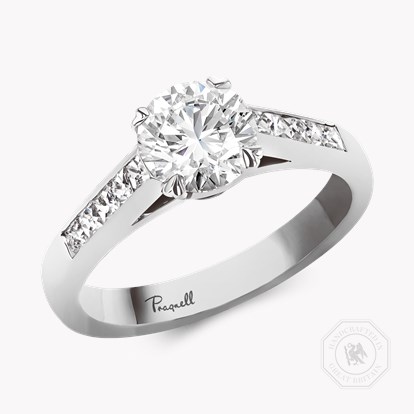 Gatsby 1.15ct Brilliant Cut Botswana Diamond Ring in Platinum