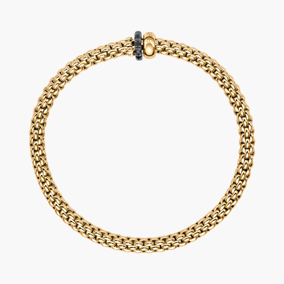 Fope Solo Flex'It Extra Large Black Diamond Bangle