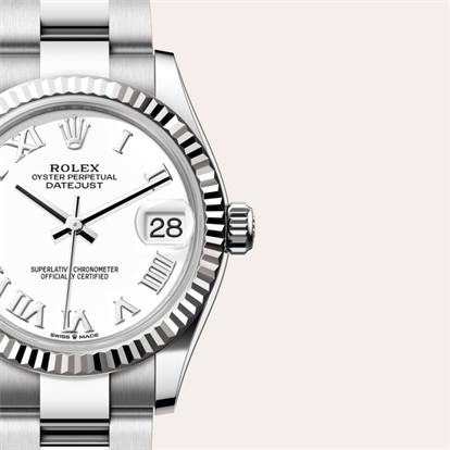 Datejust 31, Oyster, 31 mm, Oystersteel and white gold watch