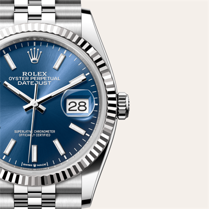 Datejust 36, Oyster, 36 mm, Oystersteel and white gold watch