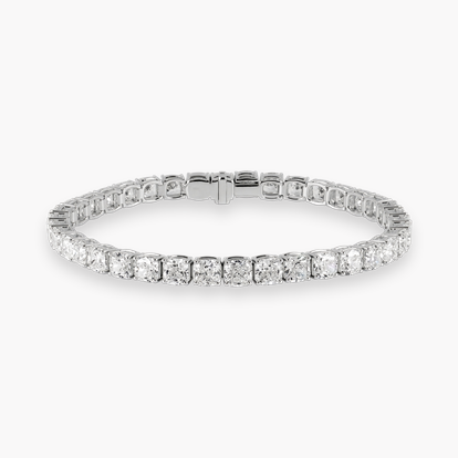 Cushion Cut 20.15ct Diamond Line Bracelet