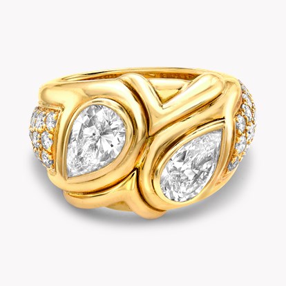 1980s Bvlgari Diamond Ring