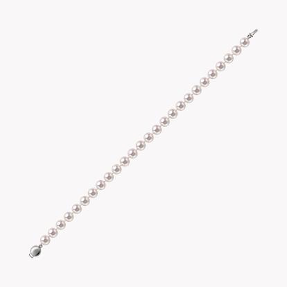 Akoya Pearl Bracelet - None Setting in 18ct White Gold