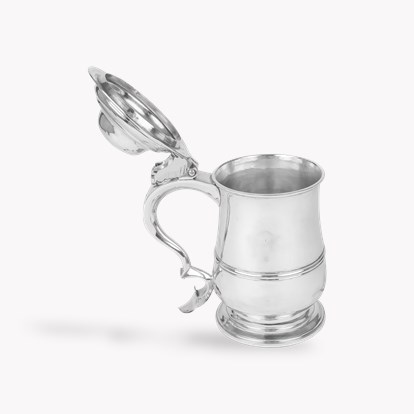 Silver George III Tankard and Cover