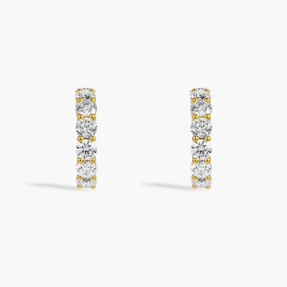 Brilliant Cut 5.50ct Diamond Hoop Earrings