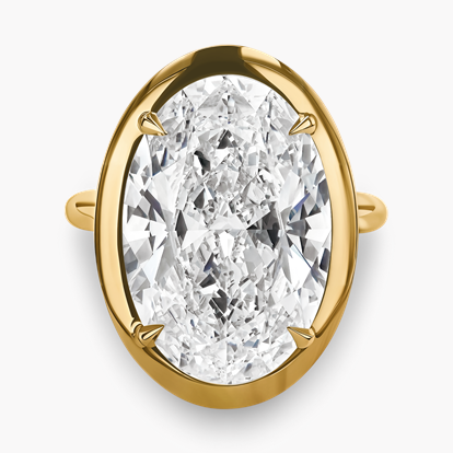 Masterpiece Skimming Stone 10.32ct Botswana Diamond Solitaire Ring