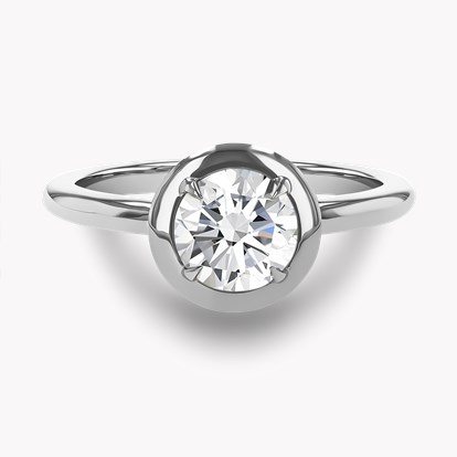 Skimming Stone 0.90ct Brilliant Cut Diamond Ring