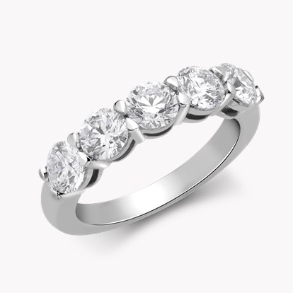 Five Stone Diamond Ring 2.00ct in Platinum