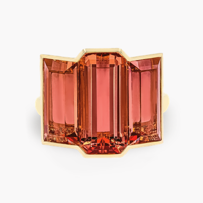 Masterpiece Kingdom 15.43ct Imperial Topaz Three Stone Ring