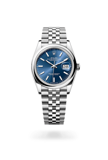 Datejust 36 * Oyster, 36 mm, Oystersteel with a Silver Domed bezel and Oyster, three-piece solid links bracelet