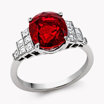 Tiffany & Co Ruby & Diamond Ring 5.45ct in Platinum