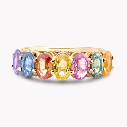 Rainbow Fancy Sapphire Cocktail Ring