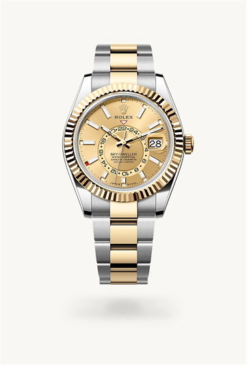 Rolex Sky-Dweller Oyster, 42 mm, Oystersteel and yellow gold