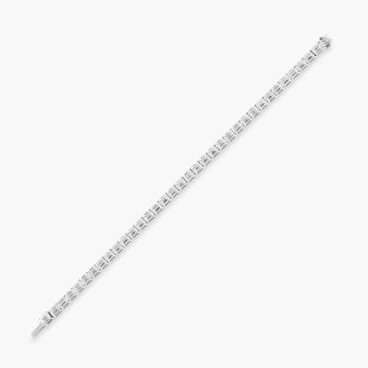 Emerald Cut 18.18ct Diamond Line Bracelet