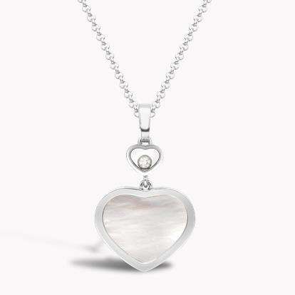 Chopard Happy Hearts Pendant 0.05ct in 18ct White Gold