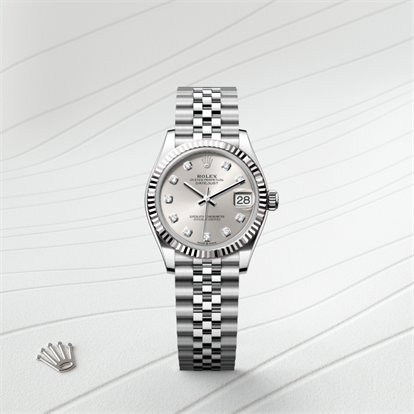 Datejust 31, Oyster, 31 mm, Oystersteel and white gold watch