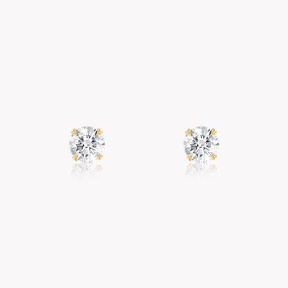 Windsor Diamond Stud Earrings 0.49ct in 18ct Yellow Gold