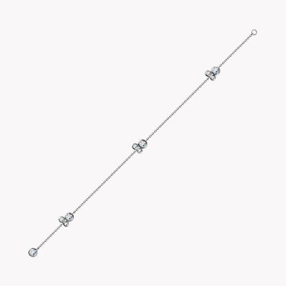 Bubbles Diamond Chain Bracelet 1.24ct in 18ct White Gold