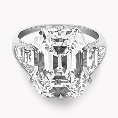Art Deco Chaumet Asscher Cut 10.46ct Diamond Ring