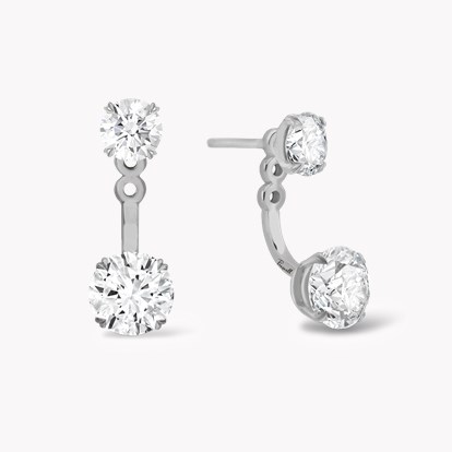 Celia 1.50ct Diamond Drop Earrings in 18ct White Gold