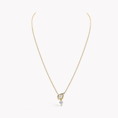 Skimming Stone 0.35ct Pear shape Diamond Drop Pendant