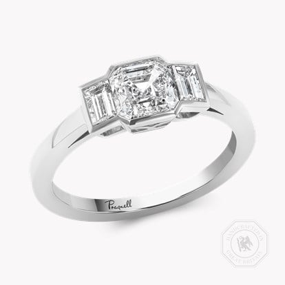 Kingdom 1.39ct Diamond Three Stone Ring in Platinum