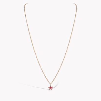RockStar Ruby Pendant 0.21ct in 18ct Rose Gold