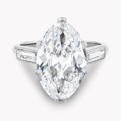 Cartier Marquise Cut 4.97ct Diamond Ring