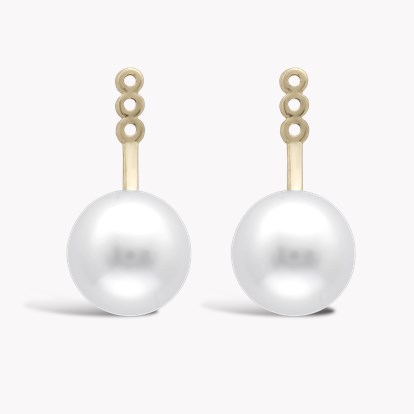 South Sea Pearl Drop Earring Attachments 18ct Yellow Gold