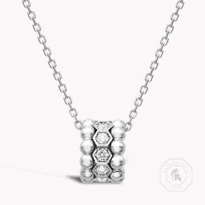 Bohemia Diamond Set Hexagonal Pendant