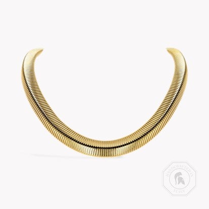Fine Lines 0.08ct Diamond Triangular Shape Collar in 18ct Yellow Gold