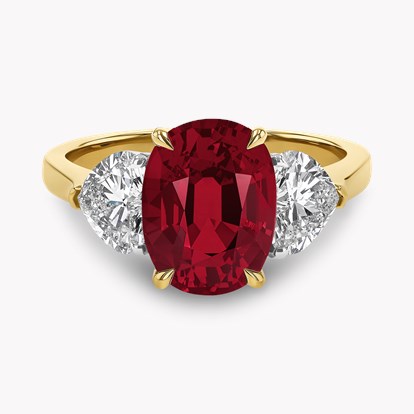 Venus Setting 4.02ct Mozambique Ruby and Diamond Ring