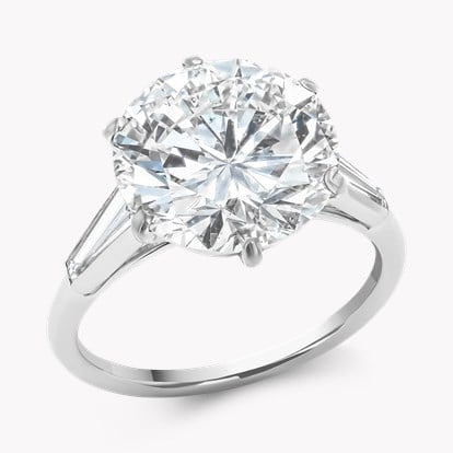 Cartier Brilliant Cut 5.02ct Diamond Ring in Platinum