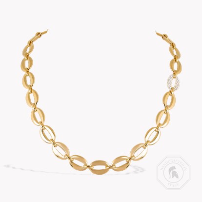 Freya Valkyrie 1.192ct Diamond Oval Link Necklace