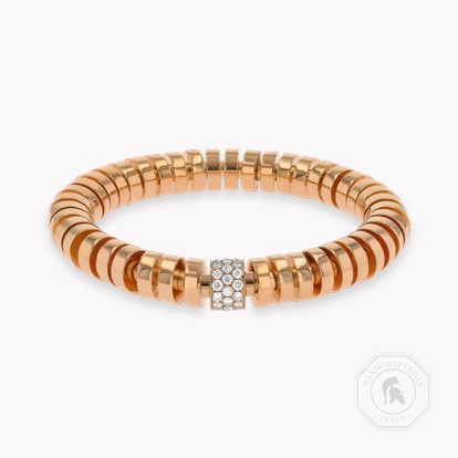 Amalfi 1.042ct Diamond Large Angular Link Expandable Bangle