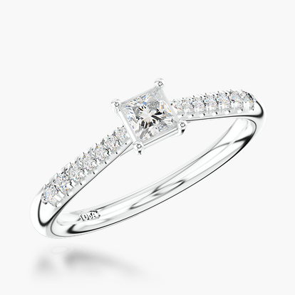 0.53ct Diamond Solitaire Ring - 2.5mm Width Platinum Celestial Setting