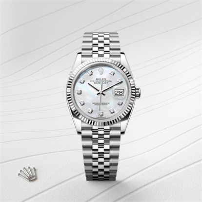 Datejust 36, Oyster, 36 mm, Oystersteel and white gold watch