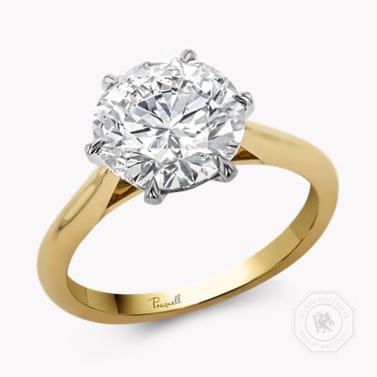 Classic Six-Claw 3.01ct Brilliant Cut Diamond Ring