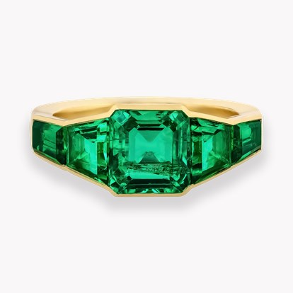 Kingdom 1.65ct Colombian Emerald Five Stone Ring