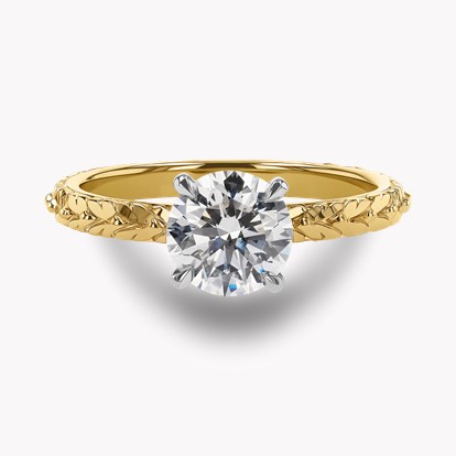 Apple Blossom 1.20ct Diamond Solitaire Ring in 18ct Yellow Gold