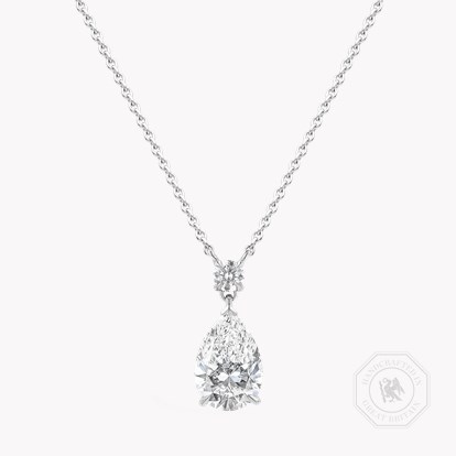 Pear Shaped Botswana Diamond Pendant