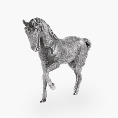 Elizabeth II Silver Horse Figurine