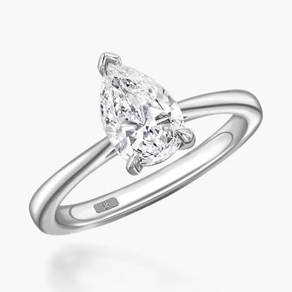 1.00ct Diamond Solitaire Ring Platinum Gaia Setting